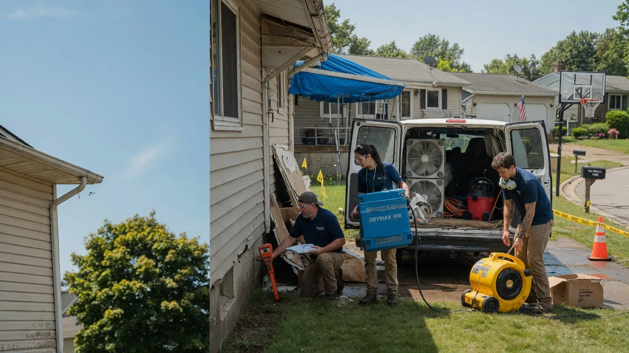 Ceiling Leak Cleanup in Dushore, PA near me